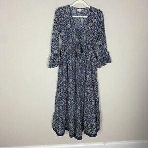Anthropologie-Boemo Maxi Dress Peasant Prairie Size: 2X
